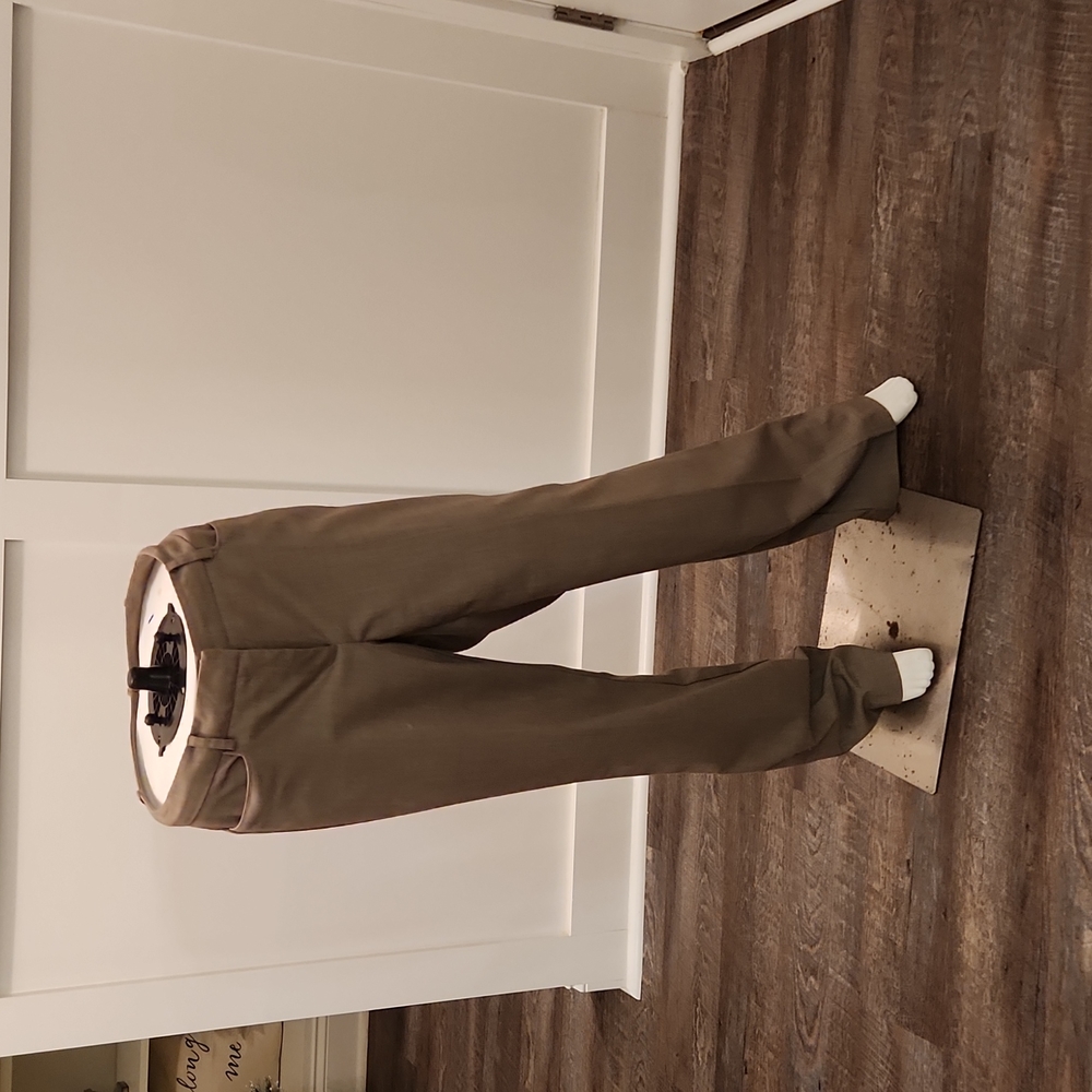 New York and Company Tan Stretch Suiting Pants